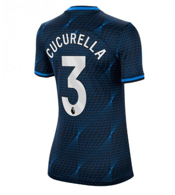 Chelsea Marc Cucurella #3 Segunda Equipación Mujer 2023-24 Manga Corta